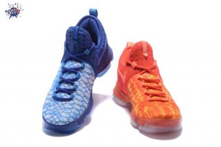 Meilleures Nike KD IX 9 "Fire And Ice" Bleu Orange