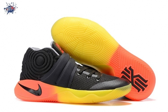 Meilleures Nike Kyrie Irving II 2 Noir Orange Jaune