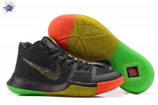 Meilleures Nike Kyrie Irving III 3 "Rise And Shine" Noir Vert Rouge Or