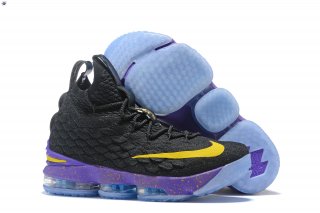 Meilleures Nike Lebron XV 15 "Lakers" Noir Pourpre Or