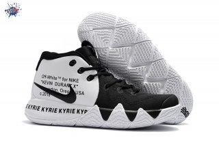 Meilleures Off-White X Nike Kyrie IV 4 Noir Blanc