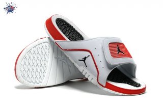 Meilleures Air Jordan 4 Claquette Blanc Rouge