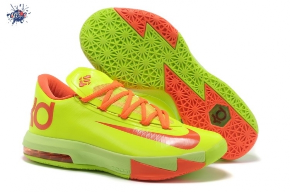 Meilleures Nike KD 6 Fluorescent Vert Orange