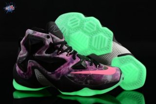 Meilleures Nike Lebron 13 Pourpre Fluorescent Vert