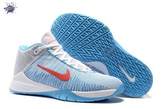 Meilleures Nike Zoom Ascention Carmelo Anthony Blanc Bleu Rouge